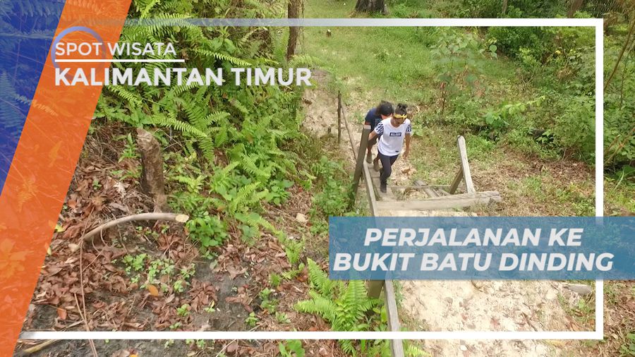 Menyusuri Jalan Setapak yang Terjal Menuju Bukit Batu Dinding, Kalimantan Timur