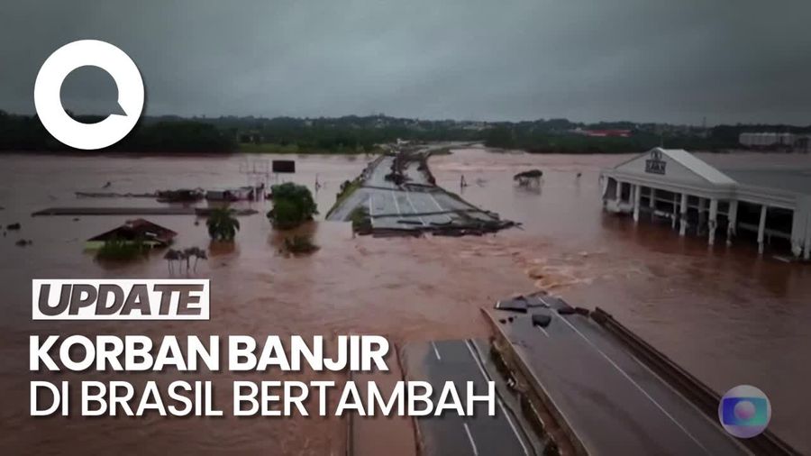 Korban Tewas Banjir Brasil Bertambah Jadi 57 Orang, 67 Lainnya Hilang