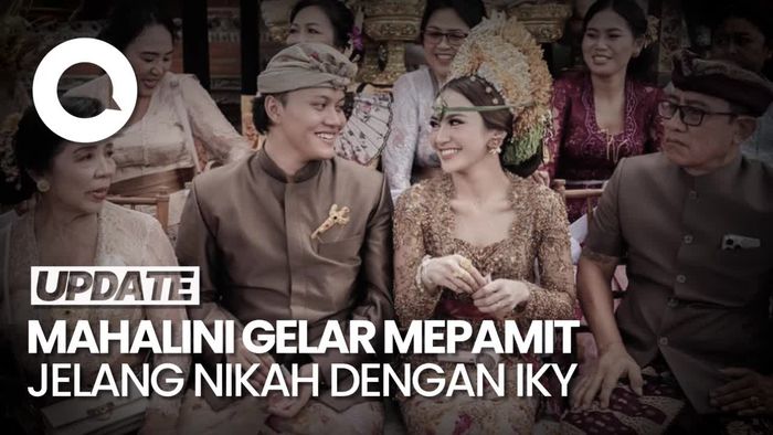 Gaya Anggun Mahalini Berkebaya Bali saat Prosesi Adat Mepamit