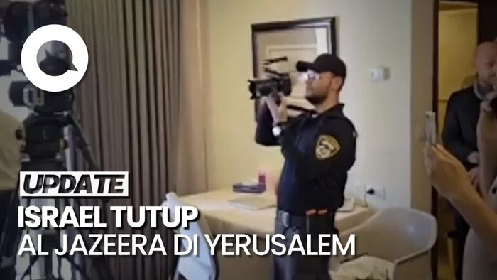 Momen Israel Tutup Paksa Kantor Berita Al Jazeera