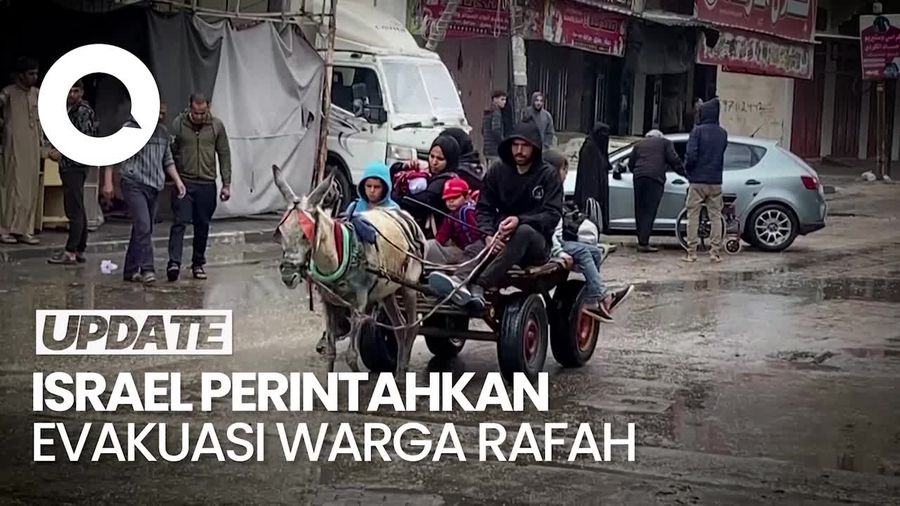 Jelang Invasi Darat, Israel Mulai Evakuasi Paksa Warga dari Rafah