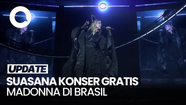 Konser Gratis Madonna di Brasil Dipadati 1,6 Juta Penonton 