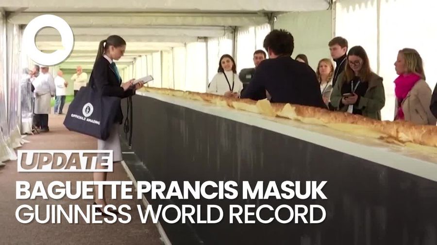Roti Baguette Prancis Pecahkan Rekor Dunia