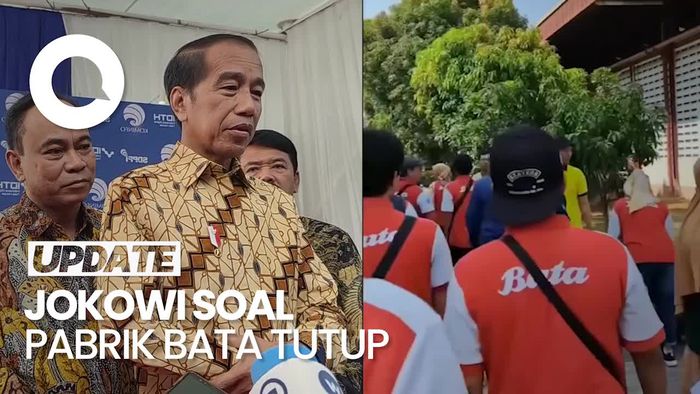 Jokowi Buka Suara soal Pabrik Sepatu Bata di Purwakarta Tutup
