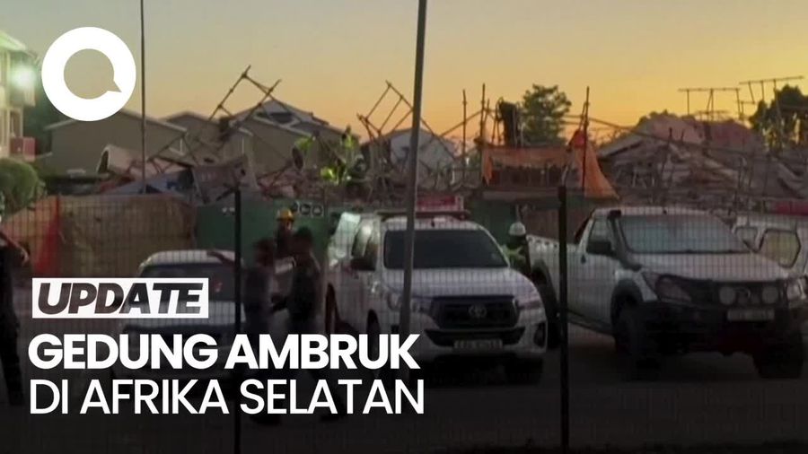 Penampakan Gedung Ambruk di Afrika Selatan, 22 Orang Luka-luka