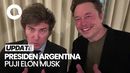 Potret Pertemuan Presiden Argentina dengan Elon Musk
