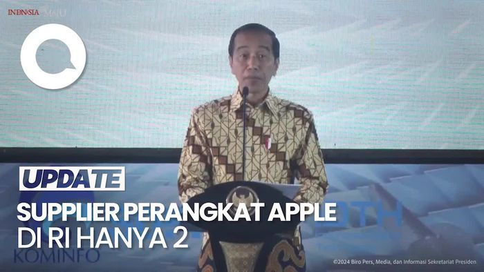  Jokowi Prihatin Cuma Ada 2 Supplier Perangkat Apple di RI