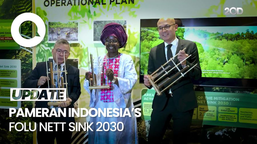 Sedah Mirah, Bayi Badak yang diukir di Pameran Indonesias FOLU NETT SINK 2030