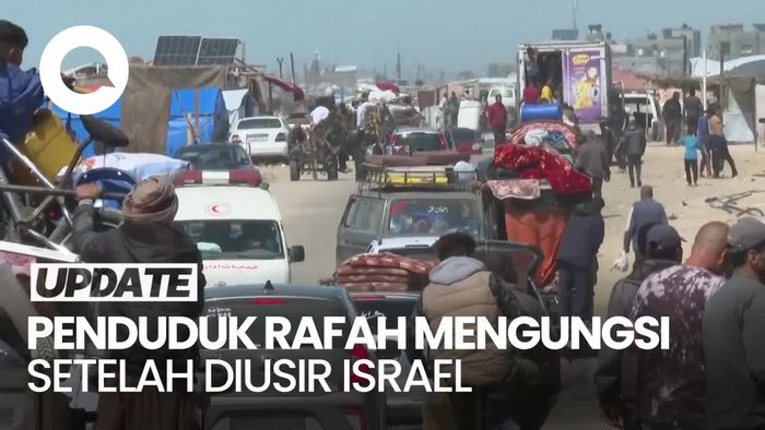 Warga Palestina Tiba di Khan Younis Setelah Diusir Israel dari Rafah