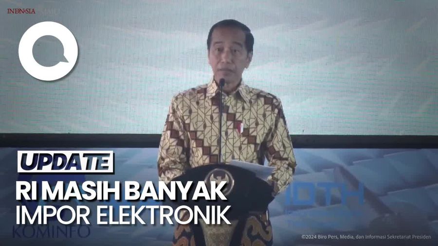 Jokowi Ungkap Teknologi-Komunikasi Didominasi Impor, Defisit Rp 30 T Lebih