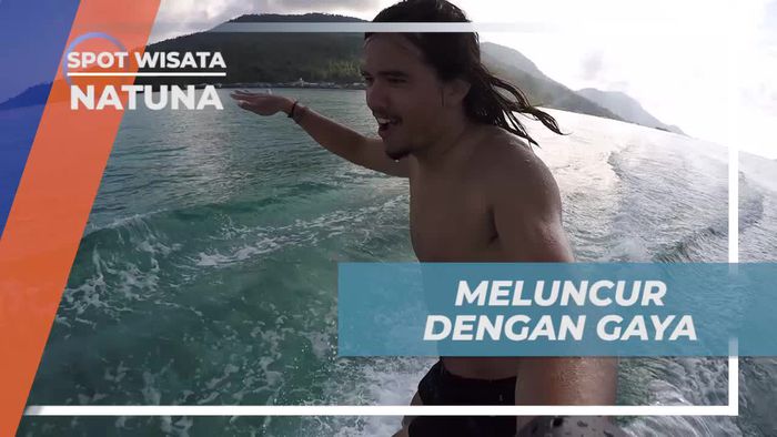 Meluncur Dengan Gaya di Atas Tutup Box Ikan, Natuna