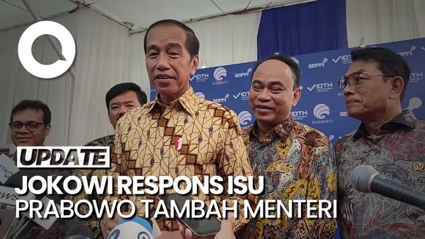 Jokowi soal Isu Prabowo Tambah Menteri: Tanyakan Kepada Presiden Terpilih