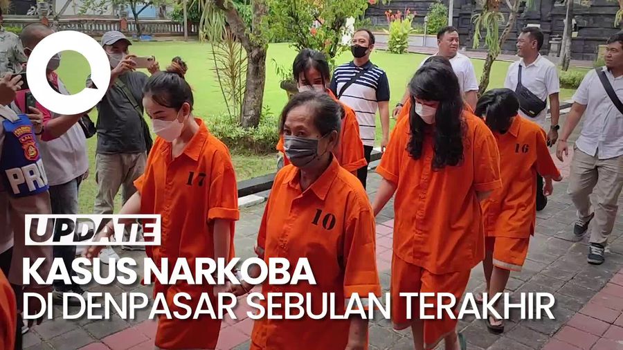 Temuan Kasus Narkoba di Denpasar: 24 Pria dan 9 Wanita Jadi Tersangka