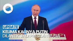 Momen Vladimir Putin Dilantik Jadi Presiden Rusia Periode ke-5