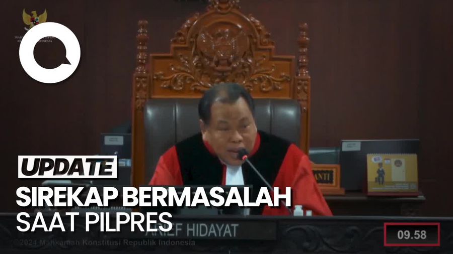 Hakim MK Singgung KPU soal Sirekap Bermasalah: Tolong Diperbaiki