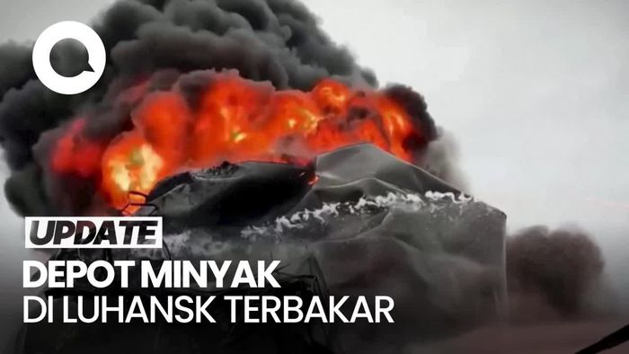 Ukraina Gempur Depot Minyak yang Dikuasai Rusia di Luhansk