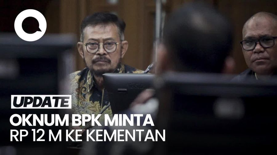 Eks Anak Buah SYL Sebut Ada Oknum BPK Minta Rp 12 M Agar Kementan WTP