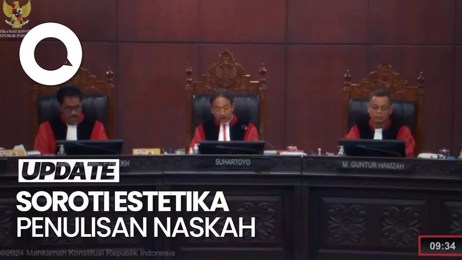 Saat Hakim MK Sentil Penulisan Kuasa Hukum KPU