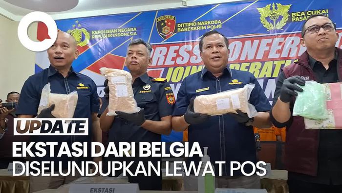 Penampakan 18 Ribu Butir Ekstasi yang Gagal Diselundupkan Lewat Pos