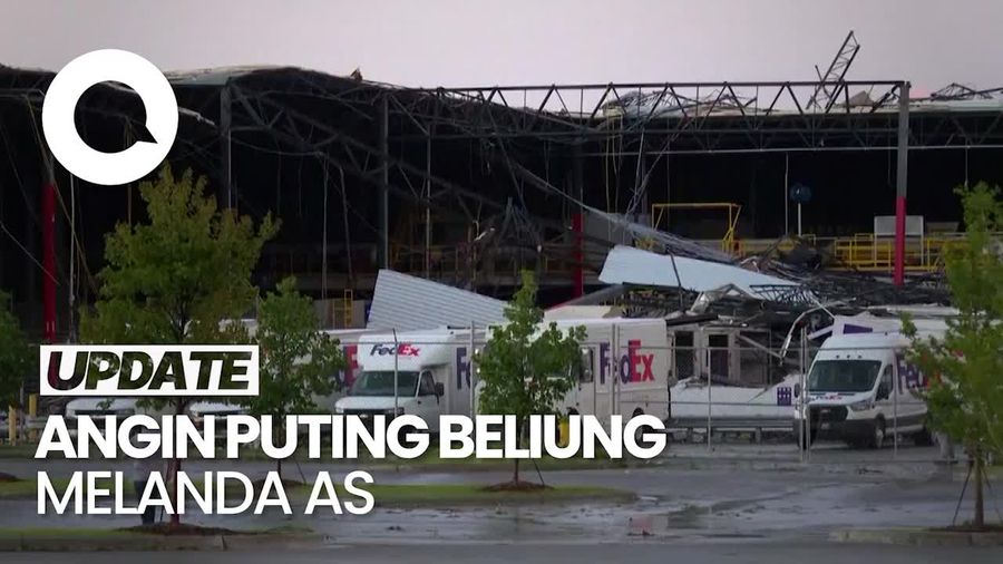 Melihat Dampak Kerusakan di Michigan AS Seusai Dilanda Puting Beliung