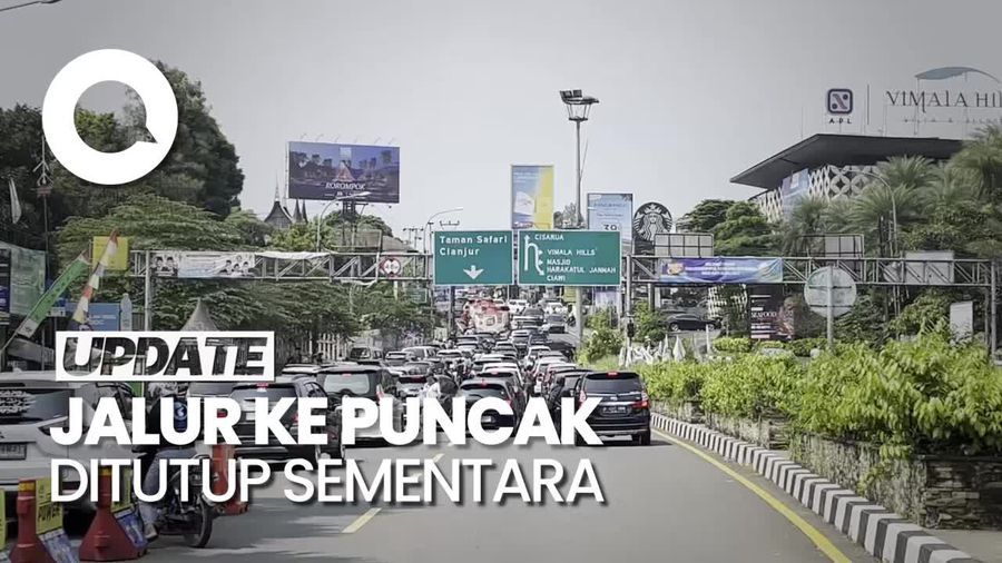 Penampakan One Way dari Puncak Menuju Jakarta 
