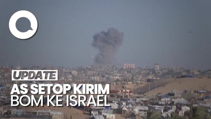 AS Setop Kirim Bom ke Israel Buntut Kekhawatiran soal Invasi Rafah