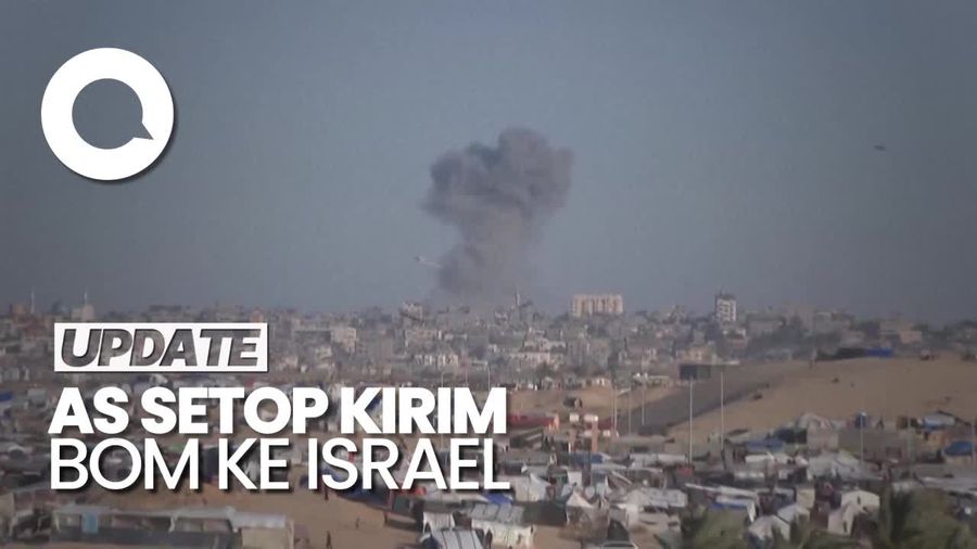AS Setop Kirim Bom ke Israel Buntut Kekhawatiran soal Invasi Rafah