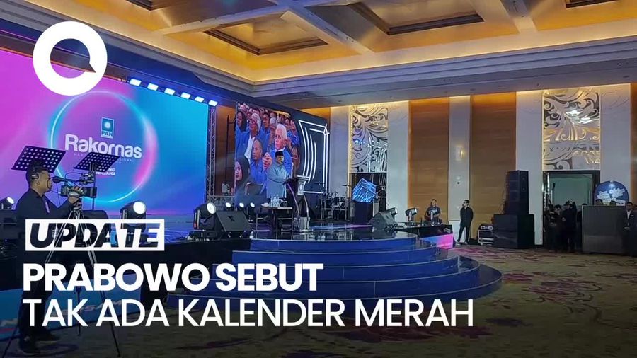 Prabowo: Dalam Kalender Prabowo Tak Ada Warna Merah, Semuanya Biru