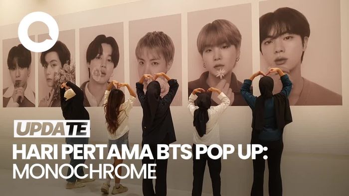 Dari Pagi hingga Malam, BTS POP UP: MONOCHROME Masih Dipenuhi ARMY