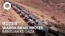 Protes Truk Bantuan ke Gaza, Warga Israel Blokade Jalan Bikin Macet Parah