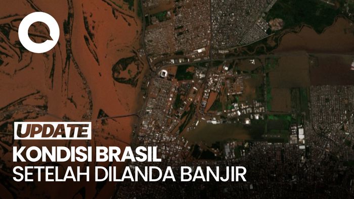 Citra Satelit Sebelum dan Sesudah Banjir di Brasil yang Tewaskan 90 Orang