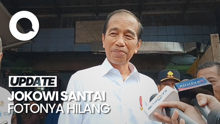 Respons Santai Jokowi Kala Foto Dirinya Tak Ada di Rakor PDIP Sumut