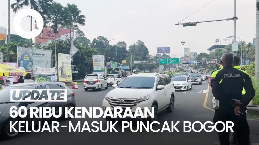 60 Ribu Kendaraan Keluar-Masuk Kawasan Puncak Bogor Sore Ini