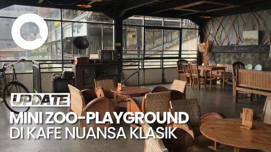 Kafe Nuansa Klasik yang Suguhkan Mini Zoo-Playground 