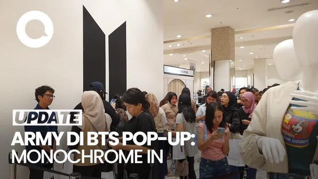 Keseruan Hari Pertama Pembukaan BTS POP-UP: MONOCHROME IN JAKARTA di Gancit