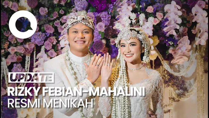 Potret Pernikahan Rizky Febian dan Mahalini
