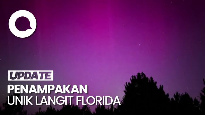 Langit Malam di Florida Jadi Pink Karena Badai Geomagnetik