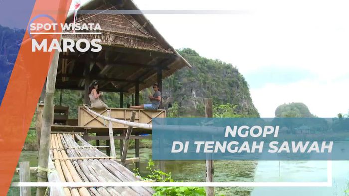 Sensasi Seruput Hangat Secangkir Kopi di Tengah Sawah, Maros