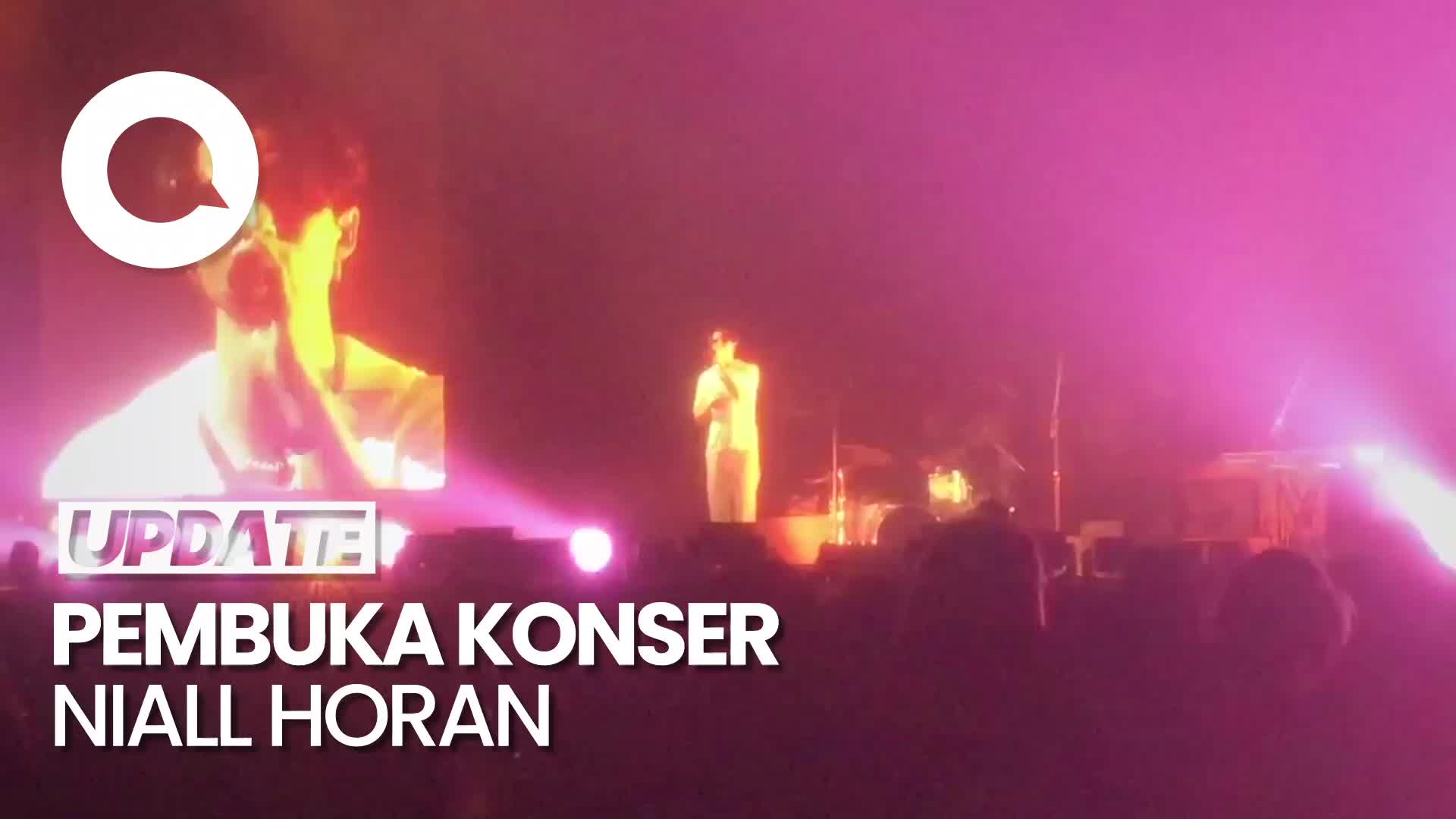 Penampilan elijah woods di Konser Niall Horan di Jakarta