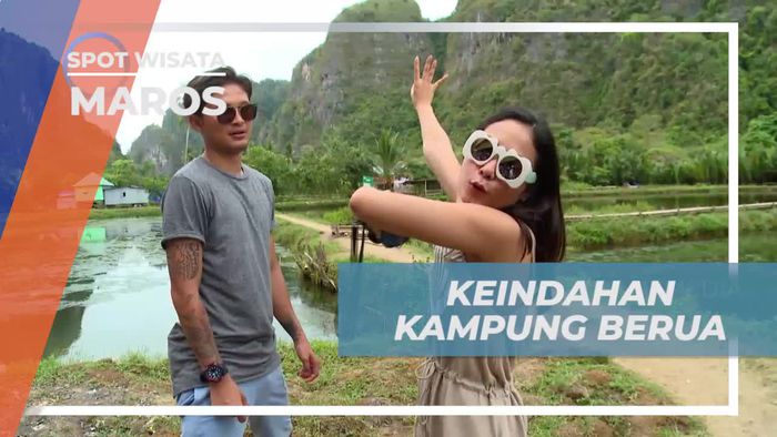 Foto-foto Asik Dengan Latar Keindahan Kampung Berua Maros