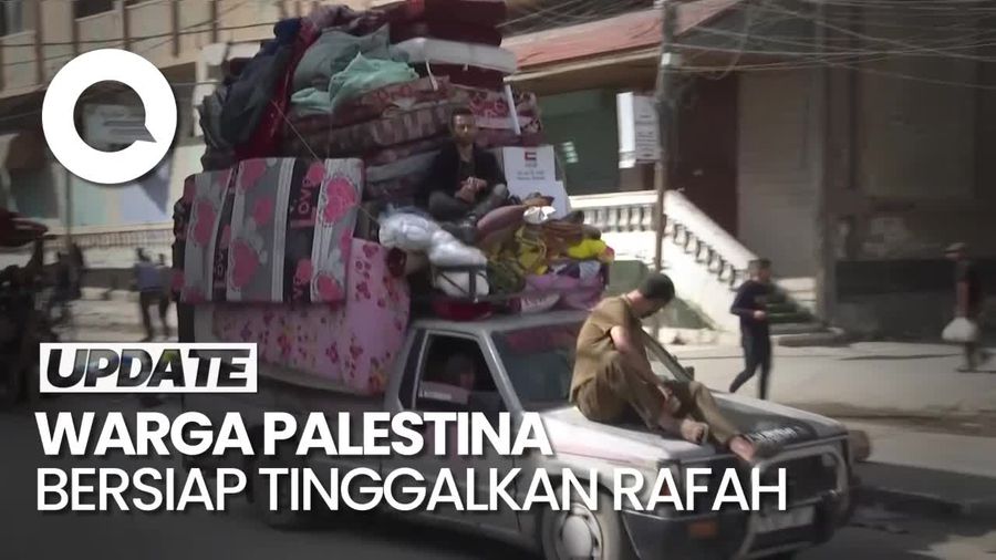 Israel Terus Gempur Rafah, Warga Palestina Berkemas untuk Mengungsi
