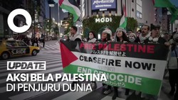 Aksi Bela Palestina Menggema di Tokyo dan Madrid
