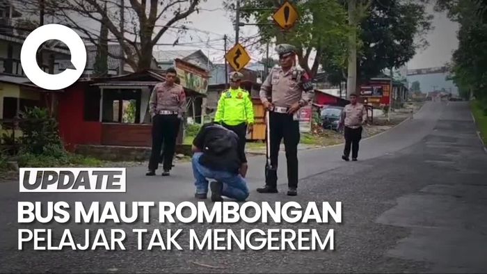 Polisi Sebut Tak Ada Bekas Pengereman Bus Maut Rombongan Pelajar