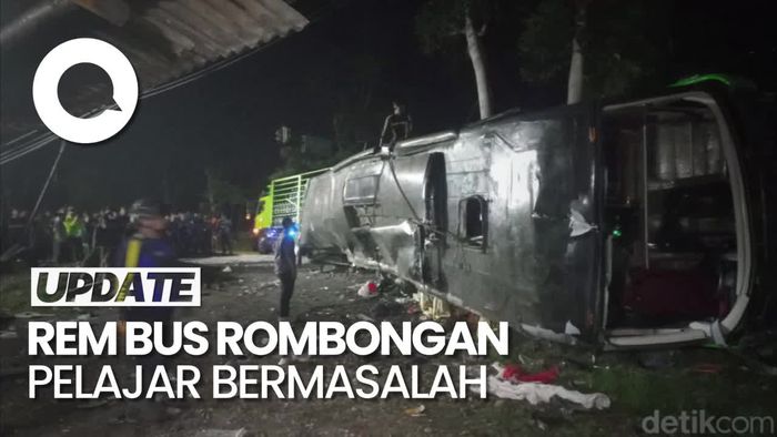 Pengakuan Sopir Sempat Perbaiki Rem Bus Sebelum Terguling