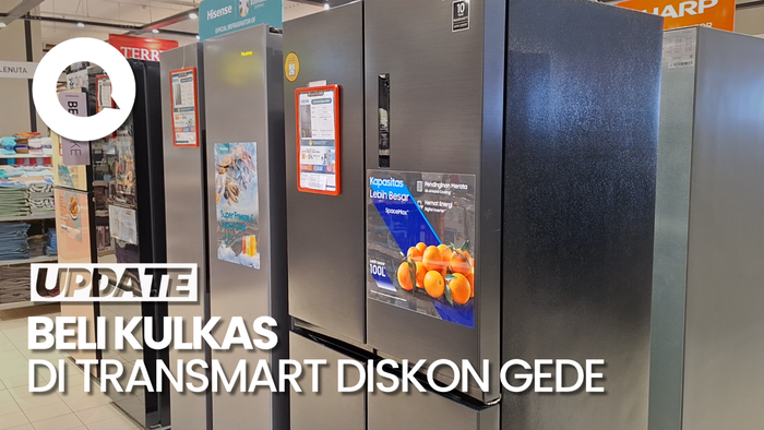 Kulkas 2 dan 4 Pintu Diskon Jutaan Rupiah di Transmart Full Day Sale!