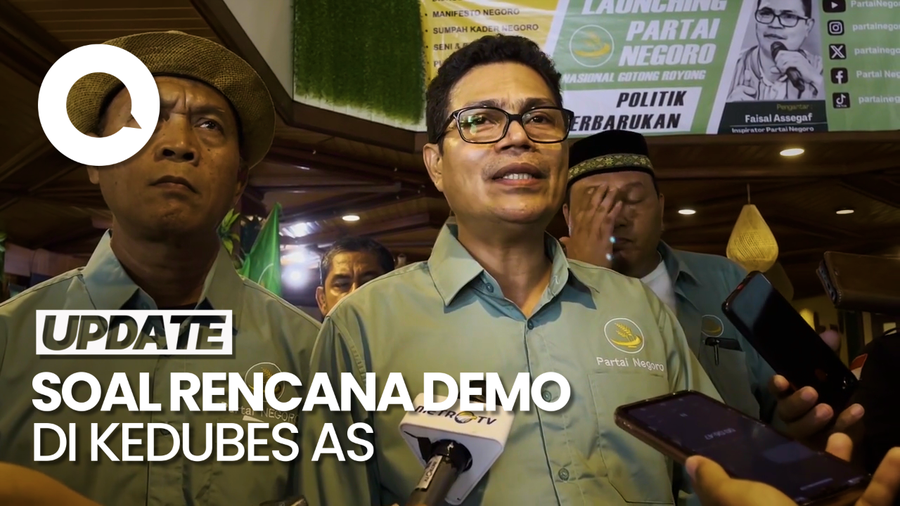Partai Negoro Bakal Gelar Demo Bela Palestina di Kedubes AS