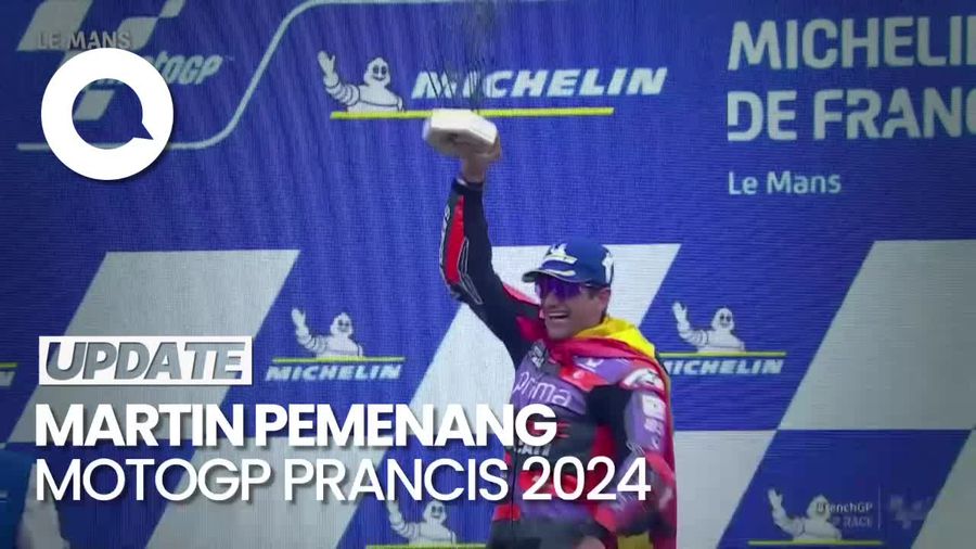 Sengit Lawan Marquez-Bagnaia, Jorge Martin Juara MotoGP Prancis