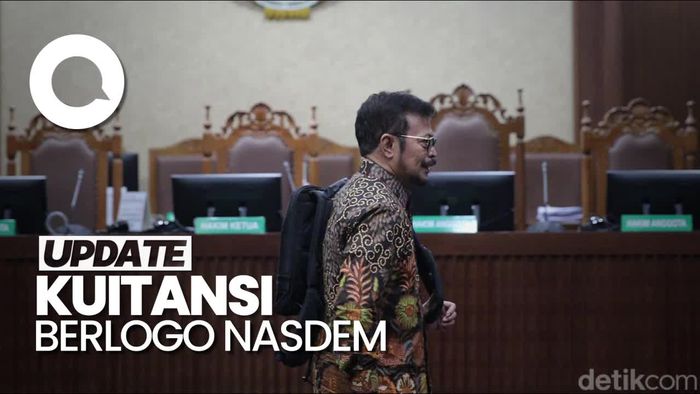 Sidang Kasus SYL Tampilkan Kuitansi Uang Rp 850 Juta Berlogo Partai NasDem