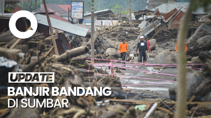 Update Banjir Bandang di Sumbar: Korban Meninggal 44 Jiwa