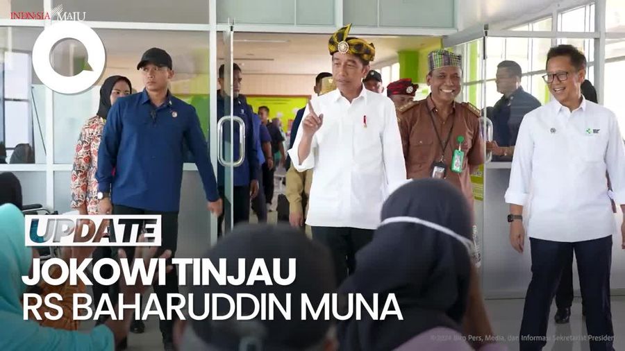 Jokowi Tinjau RS Baharuddin Muna, Cek Alat & Pelayanan Kesehatan